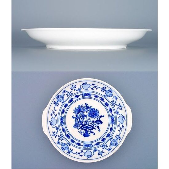 Plate with handles 24,6 cm, Original Blue Onion Pattern, QII
