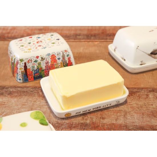 Butter dish My New York City 14 / 11,5 / 6cm, fine bone china, J. Rizzi, Goebel