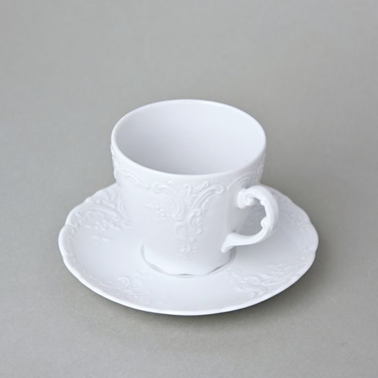 Cup 175 ml and saucer coffee, Opera white, Cesky porcelan a.s.