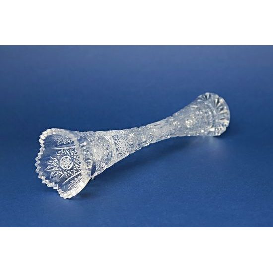 Křišťálová váza Na jednu květinu, broušená úzká 500PK, 255 mm, Crystal BOHEMIA