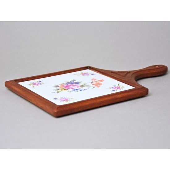 Kitchen board big 28 x 17,5 cm, Meissen rose decor