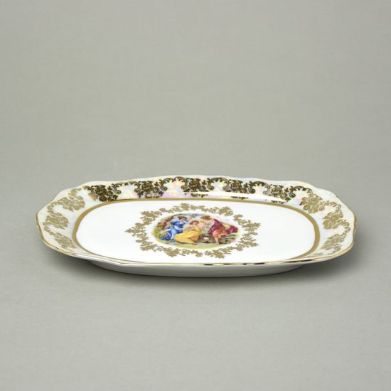 Small tray 21,5 x 14,5 cm, The Three Graces, QUEENs Crown porcelain