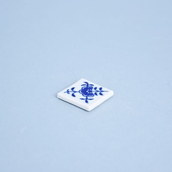 Magnet 3 x 3 cm, Original Blue Onion Pattern