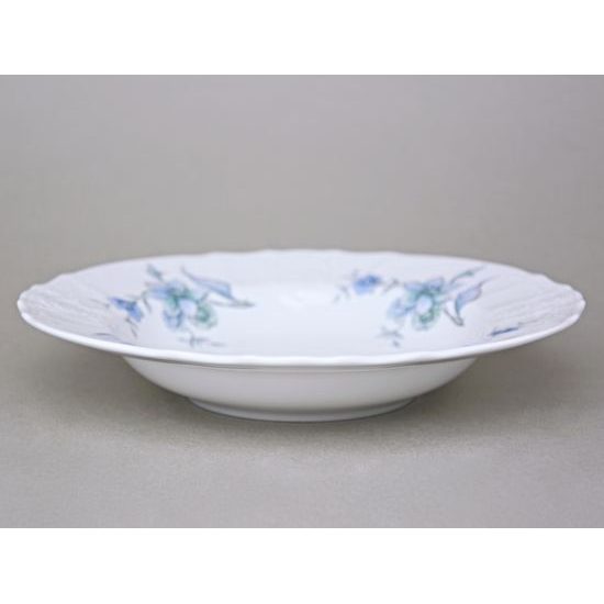 BERNADOTTE Hořec: Talíř hluboký 23 cm, Thun 1794, karlovarský porcelán