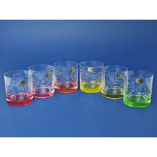 Barline 280 ml, sklenice na whisky, 6 ks., barevné ovoce, Crystalex