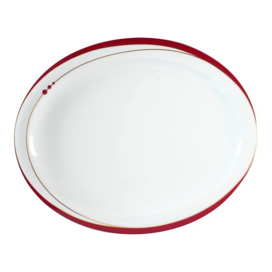 Talíř mělký 29 x 24 cm, Mirage 22539, Porcelán Seltmann