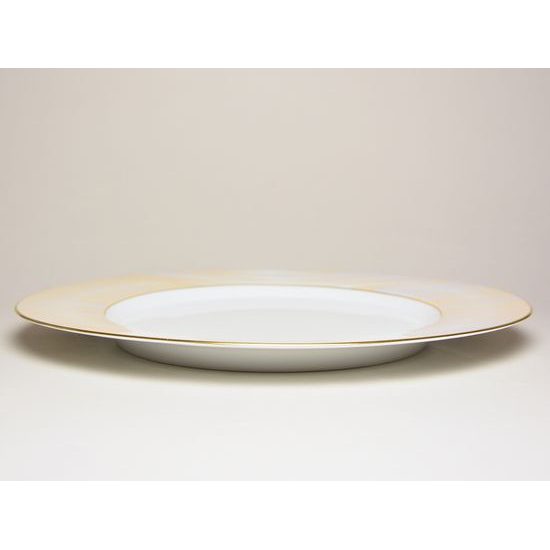 Plate flat 29 cm, Granat Marsala 3732, Tettau Porcelain