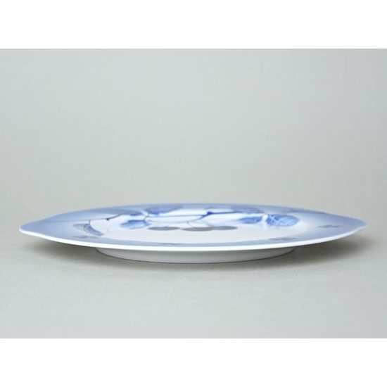 Cake plate 27 cm, Thun 1794 Carlsbad porcelain, BLUE CHERRY