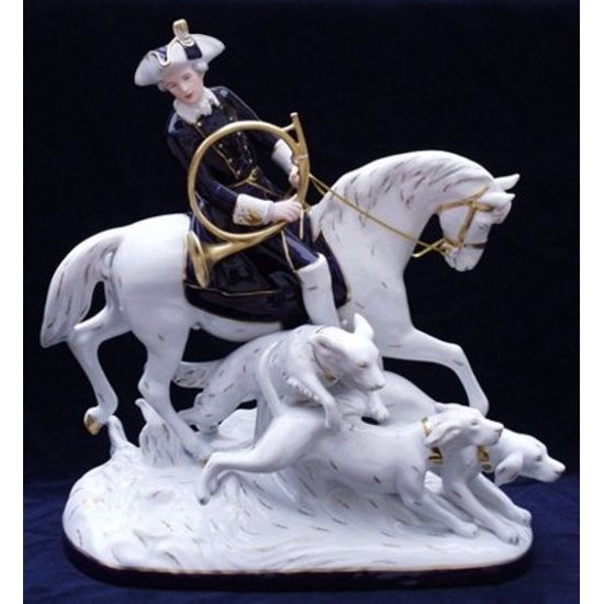 Hunter 45 x 23 x 50 cm, Porcelain Figures Duchcov