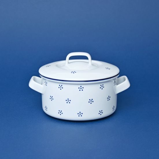 Soup cup / kettle 500 ml with handles and lid, Valbella decor, G. Benedikt 1882