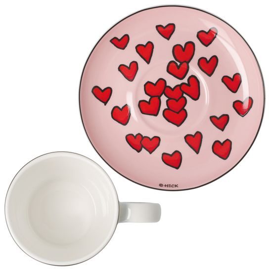 Espresso šálek a podšálek When Pigs Fly 100 ml, jemný kostní porcelán, Ed Heck, Goebel