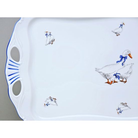 Podnos Aida 45 x 25 cm, Český porcelán a.s., husy