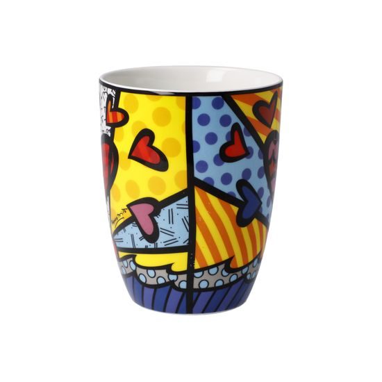 Artist cup 0,4 l Romero Britto - A New Day9.50 / 13.00 / 11.00 cm, fine bone china, Goebel