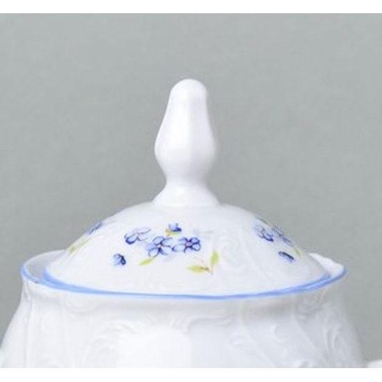 Víčko k cukřence 0,22 l, Thun 1794, karlovarský porcelán, BERNADOTTE pomněnka