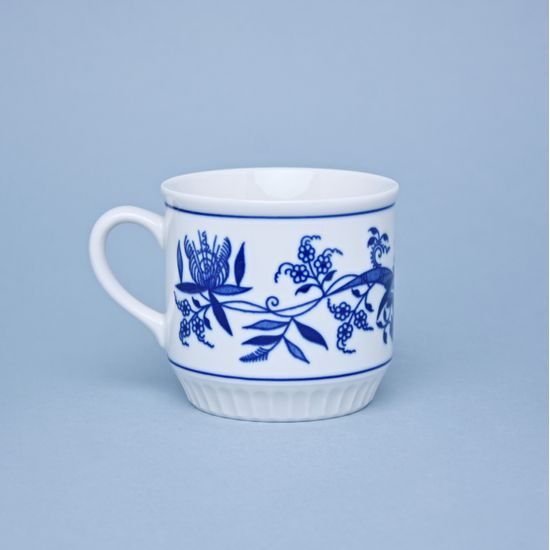Mug Leo 300 ml with inscription on request, Original Blue Onion Pattern