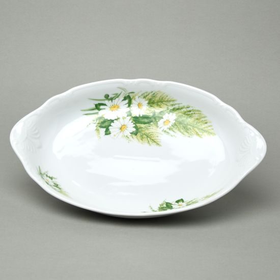 Bread basket 33 cm, Thun 1794, karlovarský porcelán, CONSTANCE 80262 Daisy