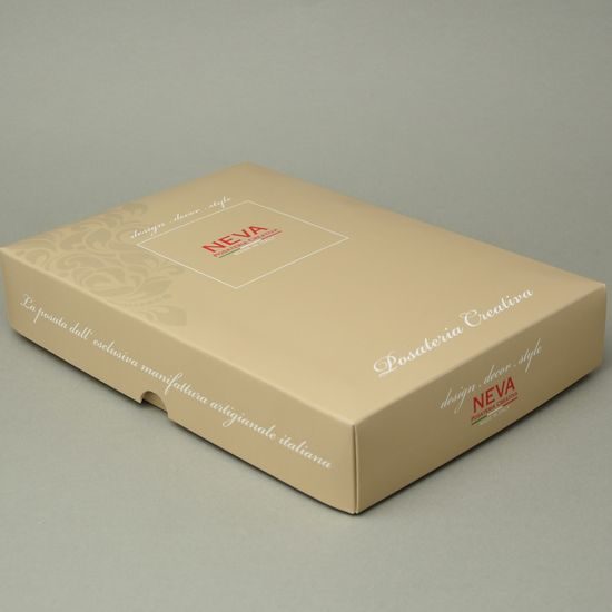 Sada příborů 24 dílná, modrý pískový dekor 18001, NEVA