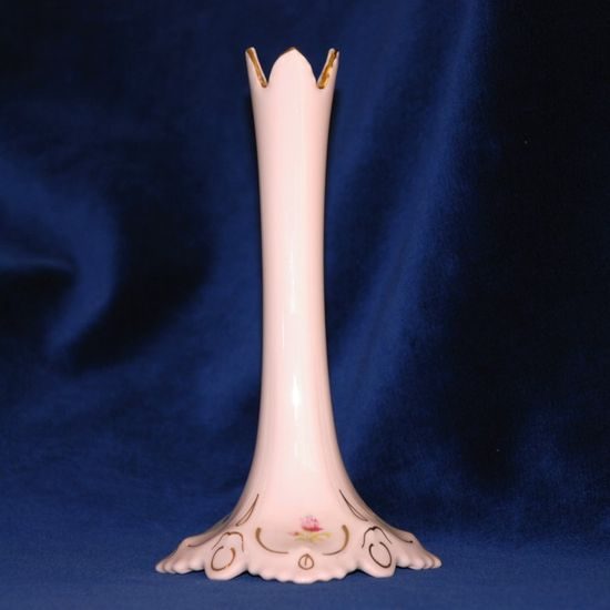 Váza malá štíhlá 17,8 cm, Lenka 247, Růžový porcelán z Chodova