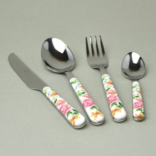 Sada příborů 24 dílná, BISTROT barevné růže 14022, NEVA