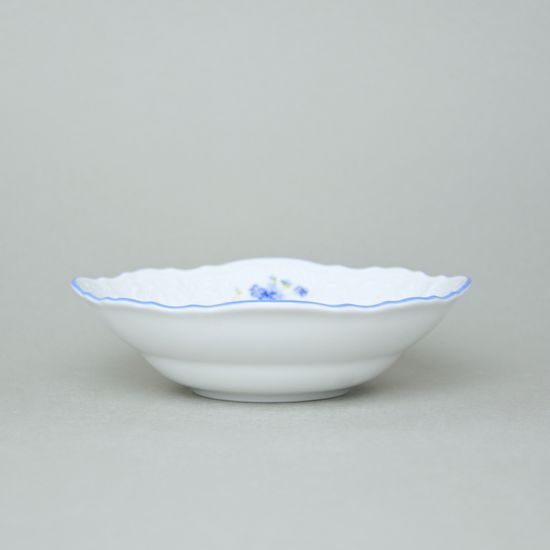 Bowl 16 cm, Thun 1794 Carlsbad porcelain, BERNADOTTE Forget-me-not-flower