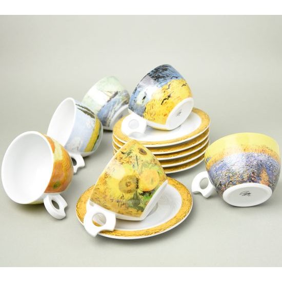 Van Gogh: Cup 310 ml + saucer 17 cm Dova, 6 pcs., Thun 1794