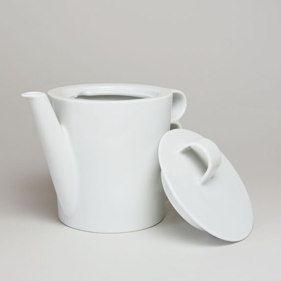 Bohemia White, Víčko ke konvi hotelové čajové 0,45 l, design Jiří Pelcl, Český porcelán a.s.