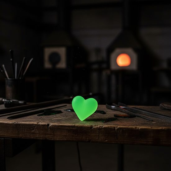 Srdce (uranové sklo), Sklárna Janov