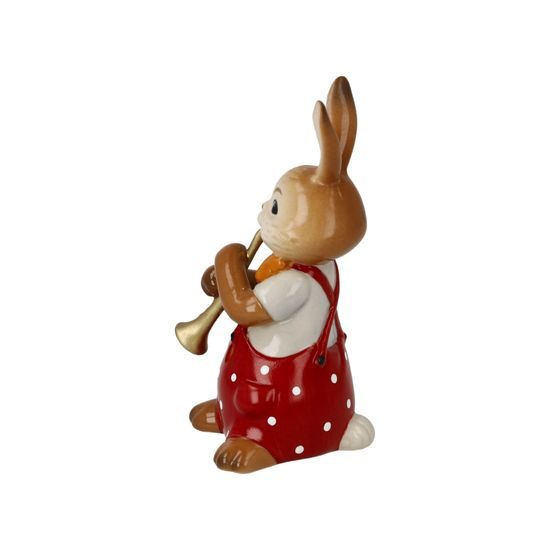 Figurine Cute Flute Player 4 / 4 / 8cm, stoneware, Goebel