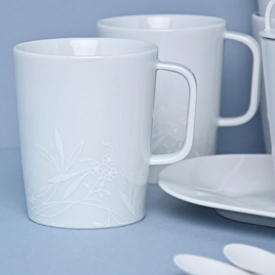 Bohemia White DECOR, Čajová souprava, design Pelcl, Český porcelán a.s.