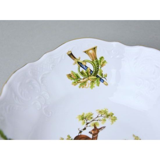 Miska 19 cm, Thun 1794, karlovarský porcelán, BERNADOTTE myslivecká