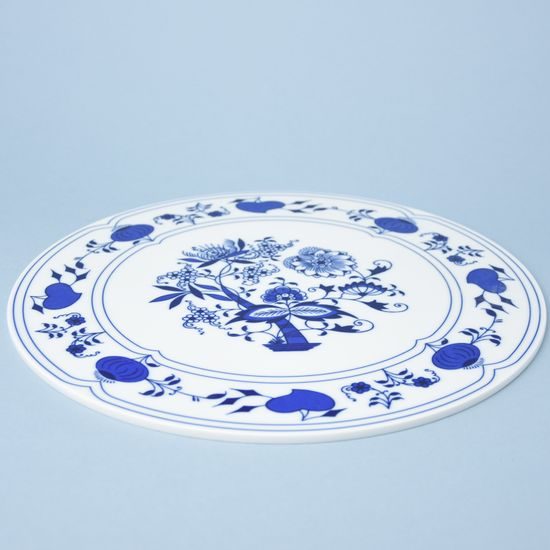 Destička porcelánová kulatá 30,5 cm, Cibulák, originální z Dubí
