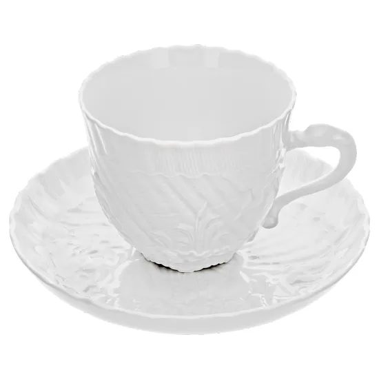 Šálek 250 ml + podšálek 16,5 cm na cappuchino - Labutě, Míšeňský porcelán
