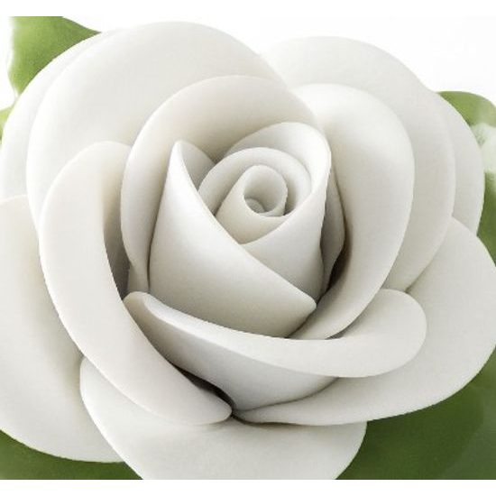 Růžička na stůl - bílá 7 x 7,5 x 3,5 cm, Porcelánové figurky Unterweissbacher