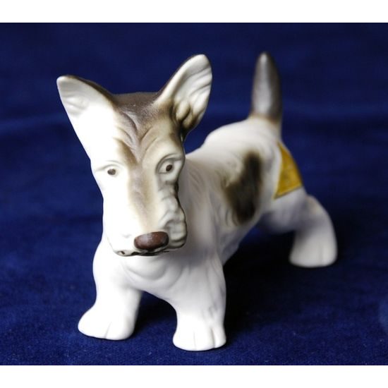 Dog 11 x 4,5 x 7,5 cm, Porcelain Figures Duchcov