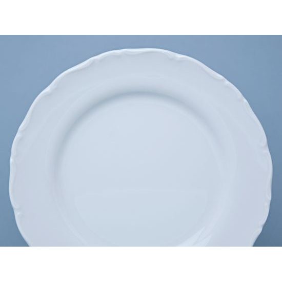 Plate breakfast 21 cm, Ophelia white with bottom sign, Thun 1794