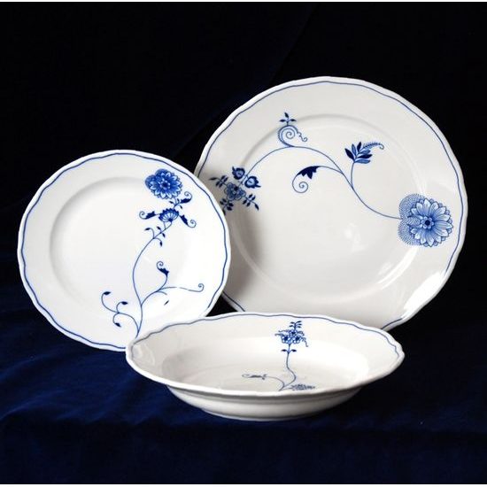 Plate set for 6 persons, Eco blue, Cesky porcelan a.s.
