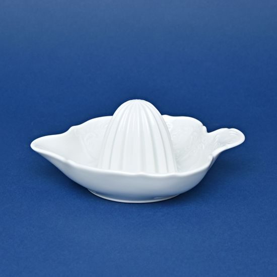 Orange/lemon squeezer, Thun 1794 Carlsbad porcelain, BERNADOTTE white