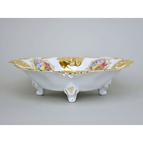 Bowl Perforated 32,5 cm, Three Graces + Gold, QUEENs CROWN