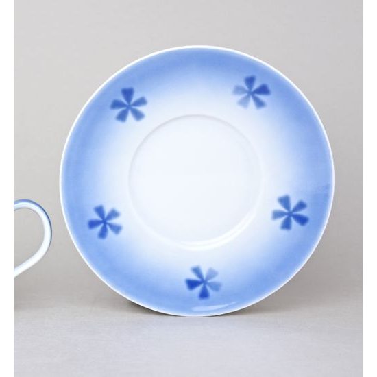 Saucer 15 cm, Thun 1794, Carlsbad porcelain, BLUE CHERRY
