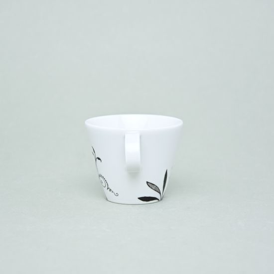 Bohemia black: Cup coffee 145 ml, design Jiří Pelcl, Český porcelán a.s.
