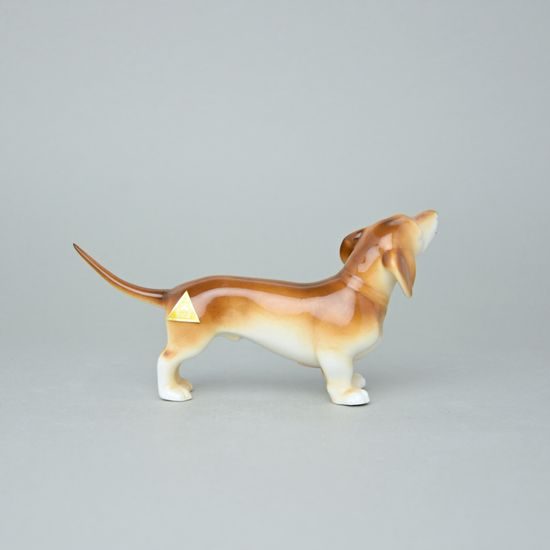 Dog 16,5 x 6 x 8,5 cm, luxor, Porcelain Figures Duchcov