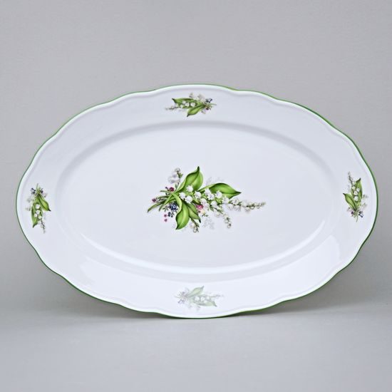 Dish oval 35 cm, Lily-of-the-valley, Cesky porcelan a.s.