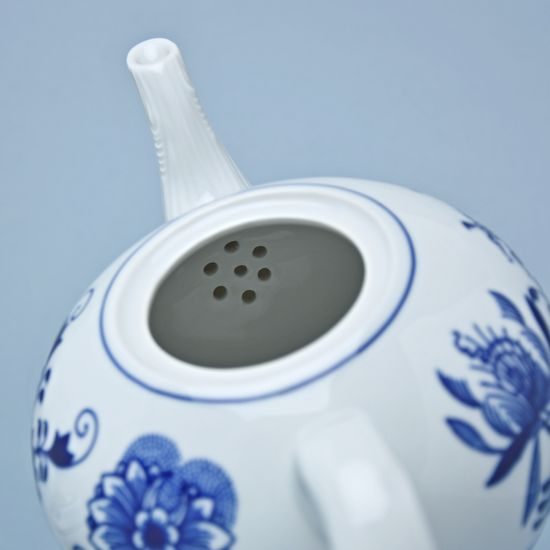 Tea pot with Strainer 1,2 l, Original Blue Onion pattern