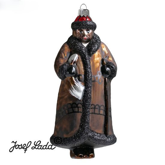 Christmass decoration "Ponocný" 14 cm, Josef Lada, Glassor