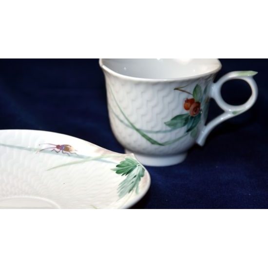 Cup espresso 80 ml plus saucer 120 mm, Meissen porcelain