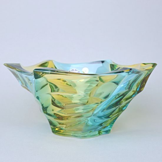 Křišťálová mísa FLAMENCO Lemon 29,5 cm, Bohemia Treasury