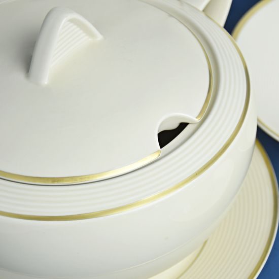 Lea ivory zlato: Jídelní sada pro 6 osob, Thun karlovarský porcelán