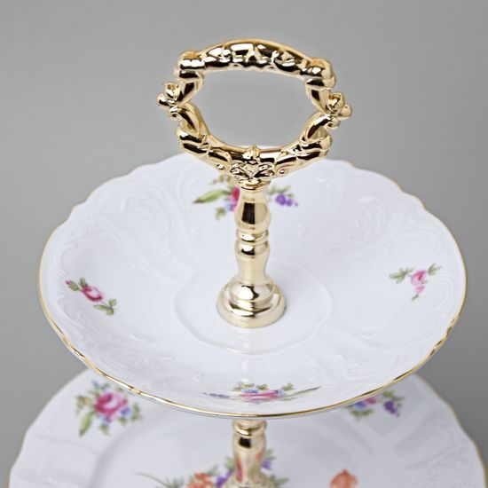 Compartment dish 3 pcs, Thun 1794 Carlsbad porcelain, BERNADOTTE Meissen Rose