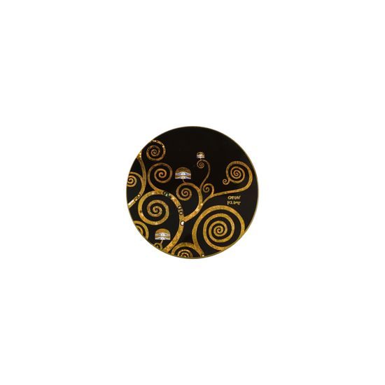 Coaster 4 pcs., Tree of Life, 10 / 10 / 0,5 cm, glass, G. Klimt, Goebel