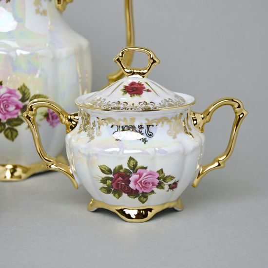 Coffee set for 6 pers., Cecily - Rose, Royal Bohemia porcelain